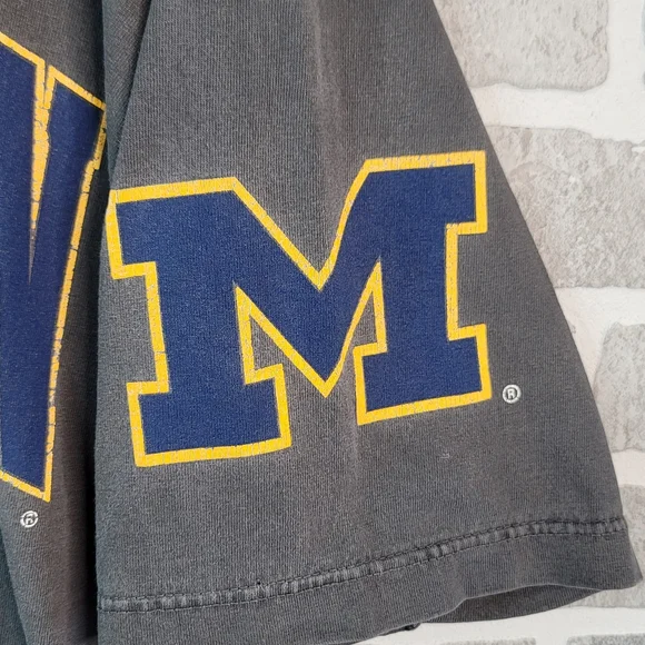 Michigan Wolverines Basketball Vintage 90's Fab 5 Era T-Shirt Men's Cut Tag - Picture 5 of 12